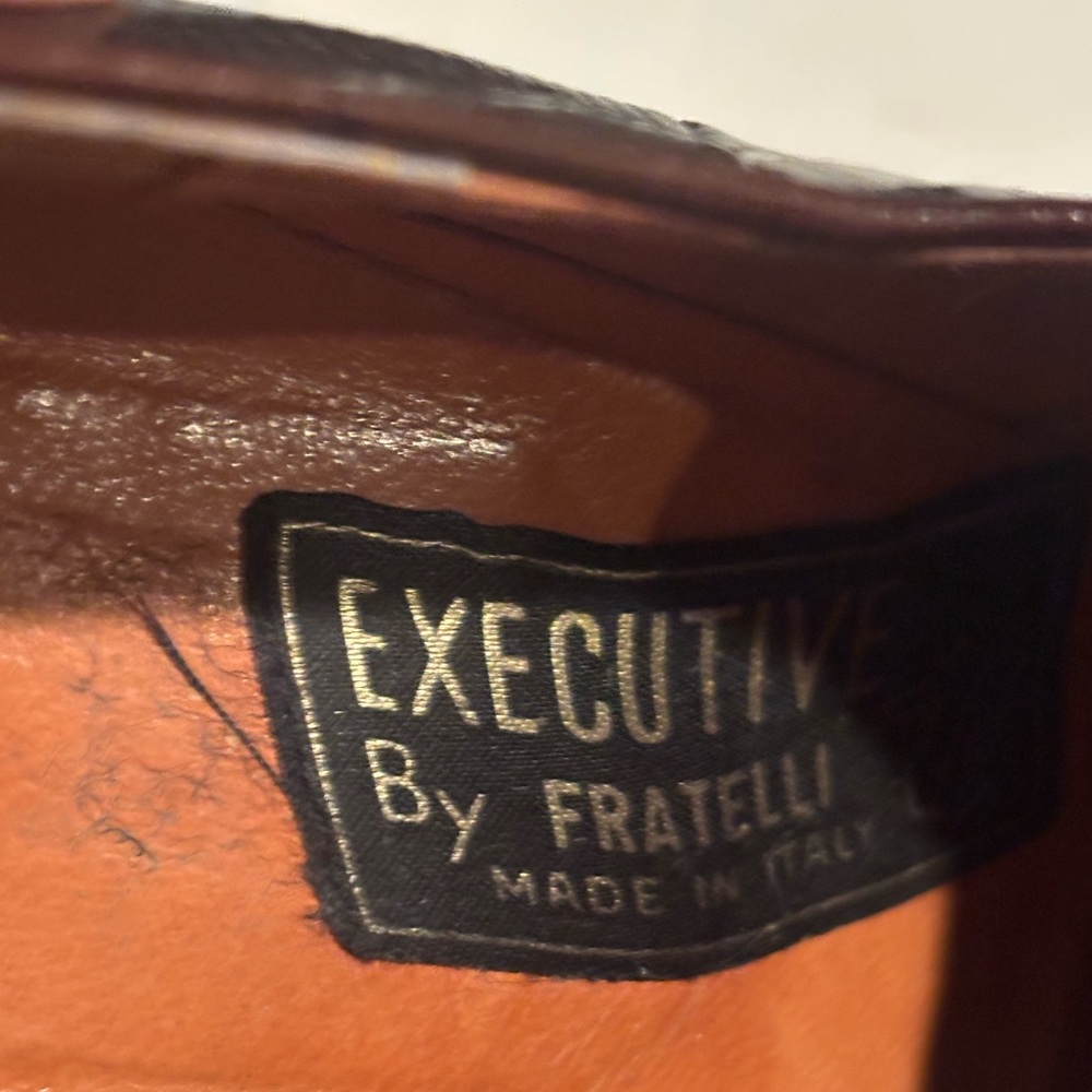 Fratelli Exclusive Made in Italy Textured Loafers in Rich Brown size 7 - Picture 11 of 12